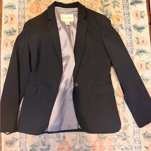 Banana Republic Black Blazer with Gray Lining